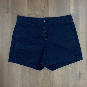 Navy J. Crew shorts 4”